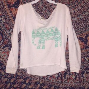 White sweater pull over